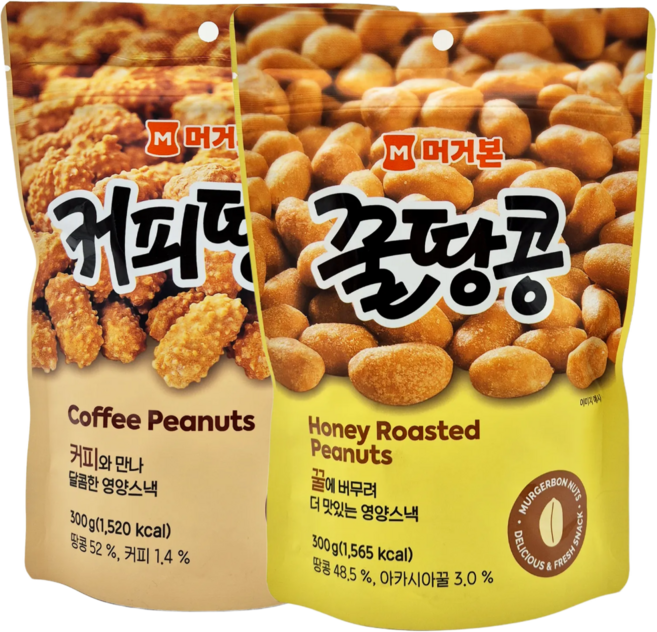 머거본 꿀땅콩 & 커피땅콩 600g, 1개