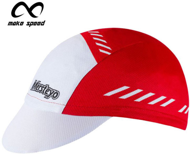 [특가] make speed 자전거조각모 (자전거모자), 라인화이트레드, 1개