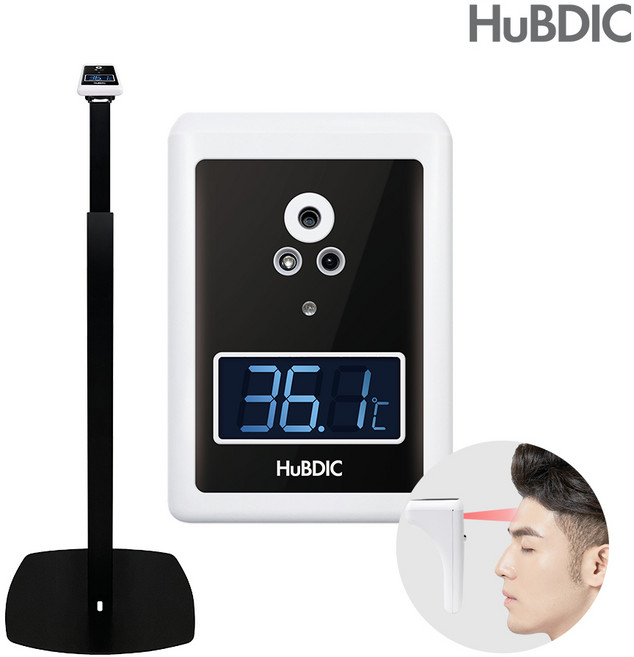 휴비딕 비대면 체온계 써모게이트 피부적외선 체온계 HNT-010B+H-2 스탠드, 비대면체온계 HNT-020B + 테이블스탠드, 1개