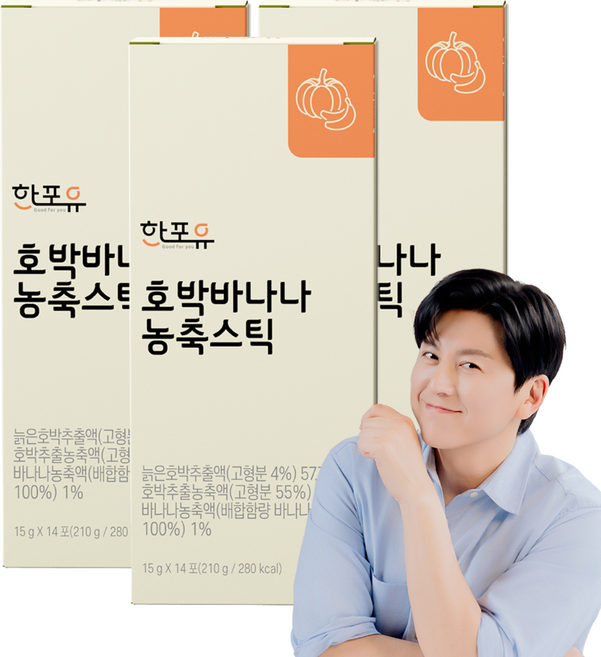 한포유 호박바나나 농축스틱, 42개, 15g