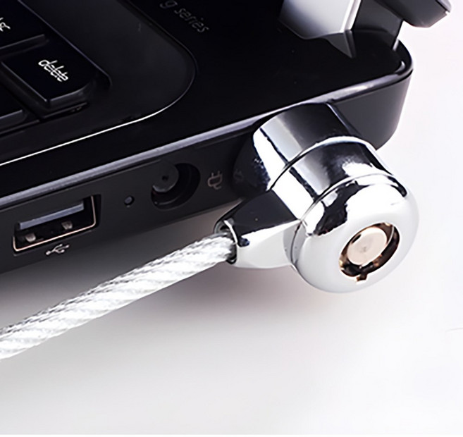 열쇠형 노트북자물쇠 도난방지용 안심 잠금장치, 1개