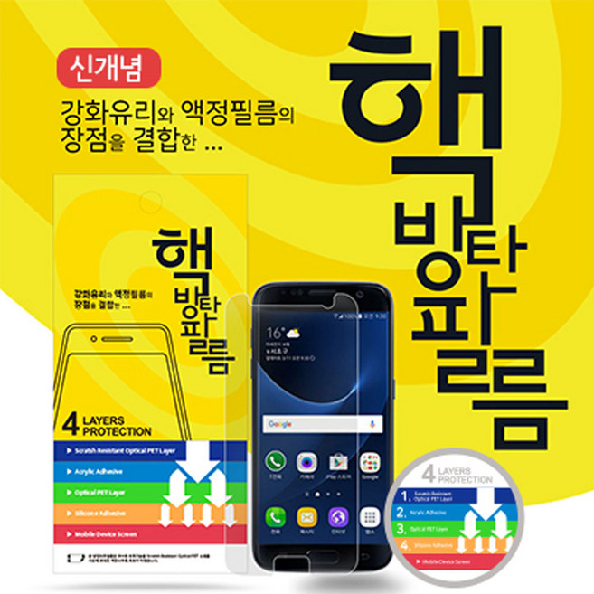 아이폰 17 IPHONE 17 핵 방탄 필름 2매 1세트 강화 유리와 액정필름의 장점, 1개