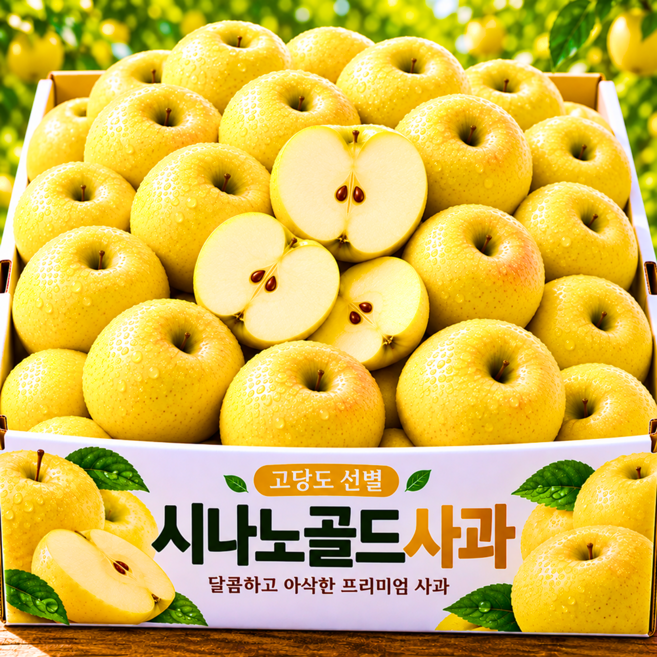 [타임초특가] 고당도 아삭달콤 시나노골드 사과, 1개, 5kg (초특가)