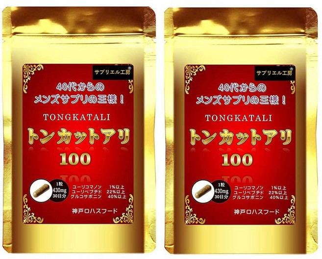 Sapriel Studio 일본직구 브랜드고베 로하스 식품 40대 Tonkat Ali 100 1봉지 30정 2봉지 서플먼트 60일 메이드 재팬 스튜디오, 사이즈