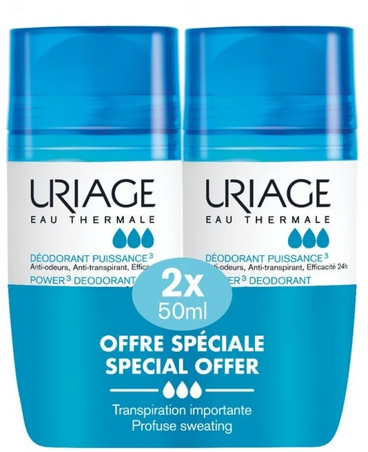 URIAGE 프랑스 정품 유리아쥬 파워3 롤온 데오도란트 50ml 2개세트, 2개 - 쿠팡