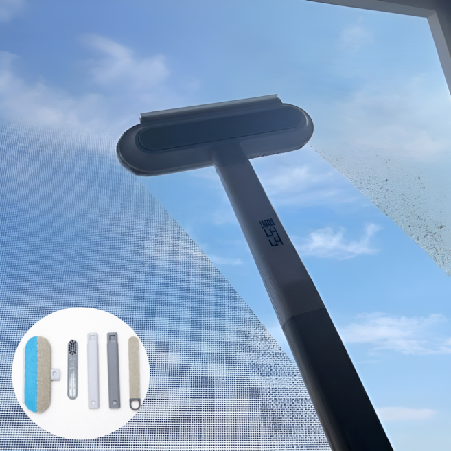 도도몰 방충망 청소 창문 창틀 청소도구, 1개, 블루 그레이