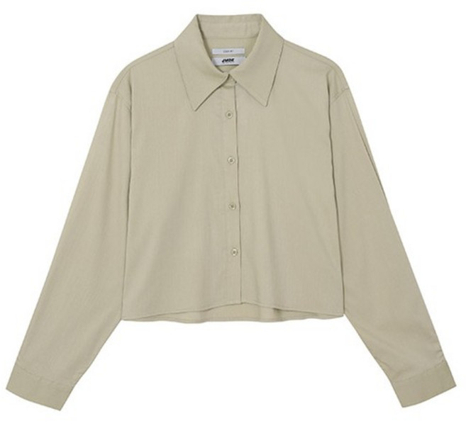 [jambangee] 여성) 린넨라이크 크롭셔츠(오버핏)_AN2WWH353-LK