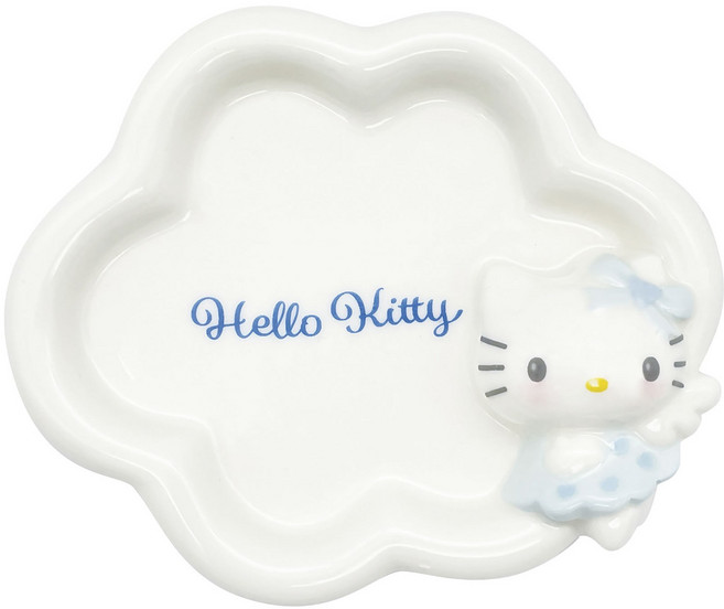 산리오 엔젤 헬로키티 솝 디쉬 비누받침 14x14x4cm, 블루, 1개