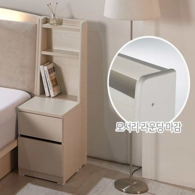 침대옆 미송원목 수납선반 패널 (세트) 40x110cm 간이테이블 협탁테이블 미니협탁 작은협탁, 그레이