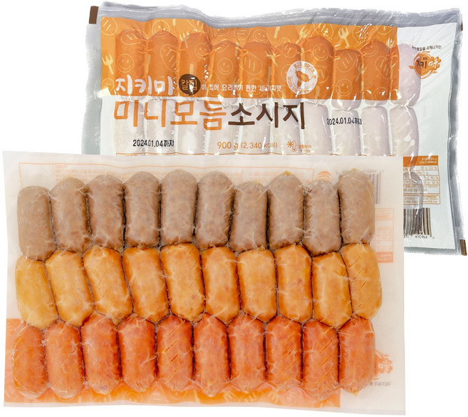[희주몰] 지키미 칼집 미니모듬소시지 900g, 1개