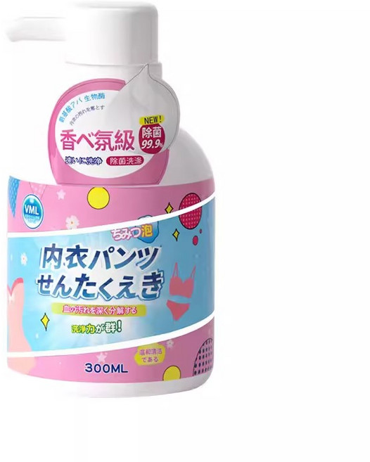 VML 內衣褲洗衣精 手洗精 經血清潔, 1個, 1瓶裝, 300ml