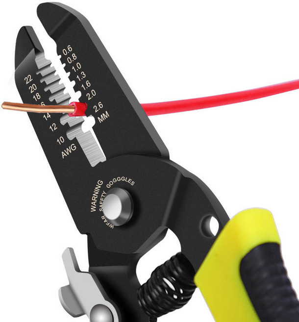 스톤핏 와이어 스트리퍼 전선피복기 탈피기 노랑, 1개