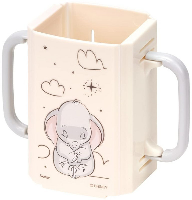 스케이터(Skater) 음료 홀더 종이팩 드링크 홀더 디즈니 덤보 10×5.5×높이 9cm 일본 제조 DHP2-A, 1