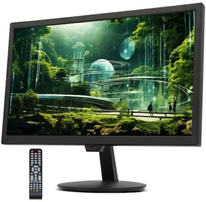 소형TV 모니터 IPS-광시야각 내장스피커 RF-안테나단자 HDMI-USB 리모컨 벽걸이-가능 병원 사무실 CCTV, 고객직접설치, 스탠드형, 18.5-소형TV, 46.9