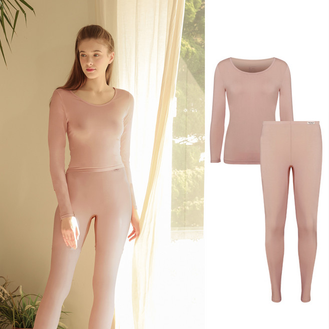 모달 여성 기능성 9부 보온내복 내의 상하의세트