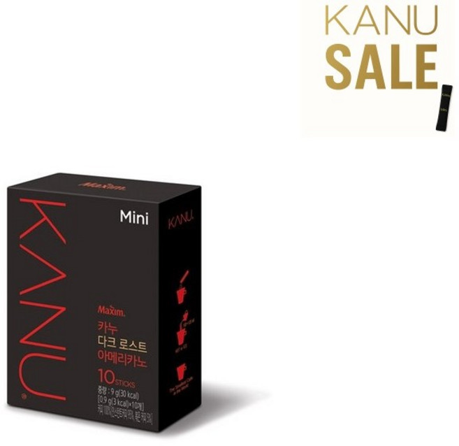 카누 미니 다크 로스트 아메리카노, 900mg, 10개입, 1개
