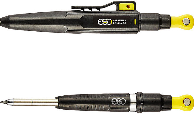 ESC 2.8mm 목공 자석 마킹펜 샤프 산업용 마커 목공 홀더 목수 연필 펜슬 마커펜 ES-6MPM, 1개