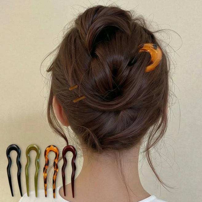 메라빌리아 3초뚝딱 올림머리 U자 비녀