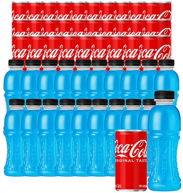 코카콜라 + 파워에이드 마운틴 블라스트 무라벨 20페트, 1개, 190ml