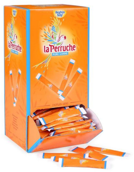 라 페루슈 흰 설탕 포장지 커피용 개별 스틱에 담긴 순수 사탕수수 300개 0.14온스, 300 Sticks (Pack of 1), 4g, 1