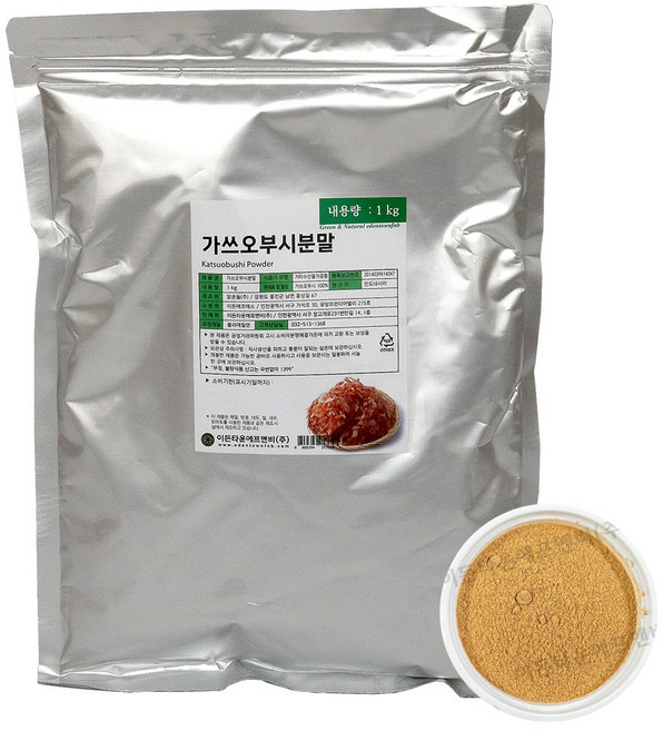 가쓰오부시 분말 1kg 가루 천연조미료 각종요리 국 찌개 우동 육수 계란찜 조림 볶음 튀김가루, 1개