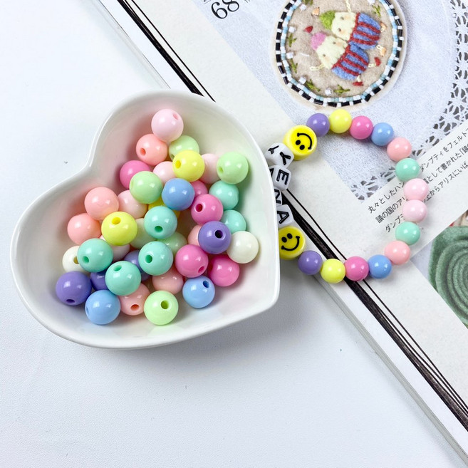 파스텔컬러 아크릴 구슬비즈(20g), 파스텔10mm, 1개