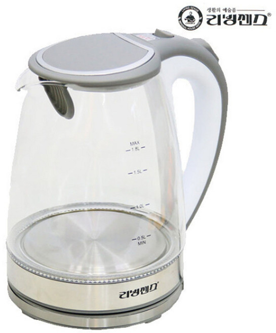 리빙센스 전기포트 1.8L 유리포트 유리주전자 무선 분유 커피 차 포트 주전자