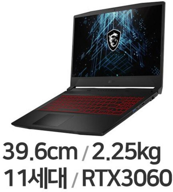 MSI GF시리즈 Sword GF66 A11UE i7 인텔 코어 11세대 RTX 3060 블랙 리퍼급 중고, WIN11 Home, 32GB, 512GB