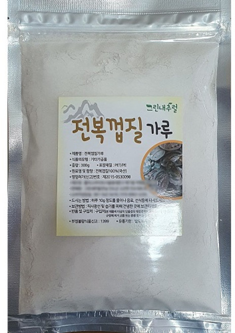 (그린내추럴) 국내산 전복껍질가루(석결명가루) 300g, 1개