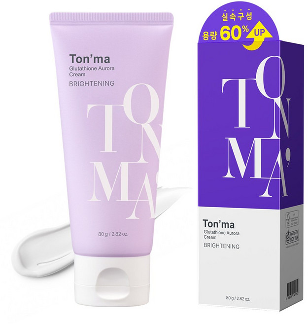 톤마 글루타치온 PDRN 기미 검버섯 잡티 착색 개선 미백 대용량 크림 화이트닝, 1개, 80g