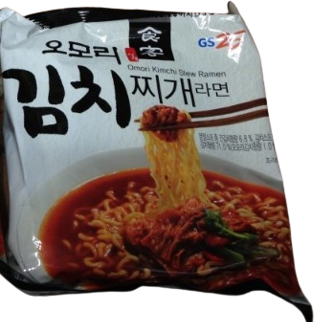 유어스 오모리 김치찌개 봉지라면, 4개