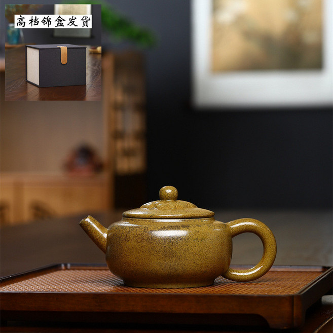 宜興紫砂壺 柴燒 花瓣圓珠壺, 1個, 柴烧 花瓣圆珠壶
