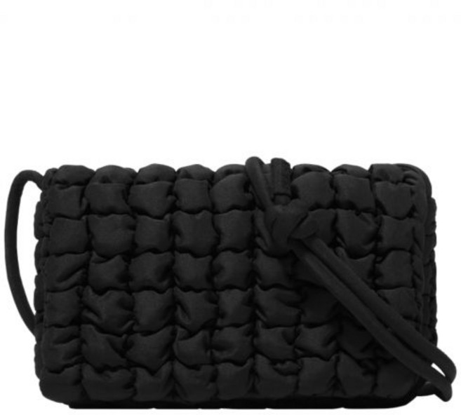 [정품 보증] COS Quilted Crossbody Messenger Bag Black 코스 퀼티드 크로스바디 메신저백 블랙