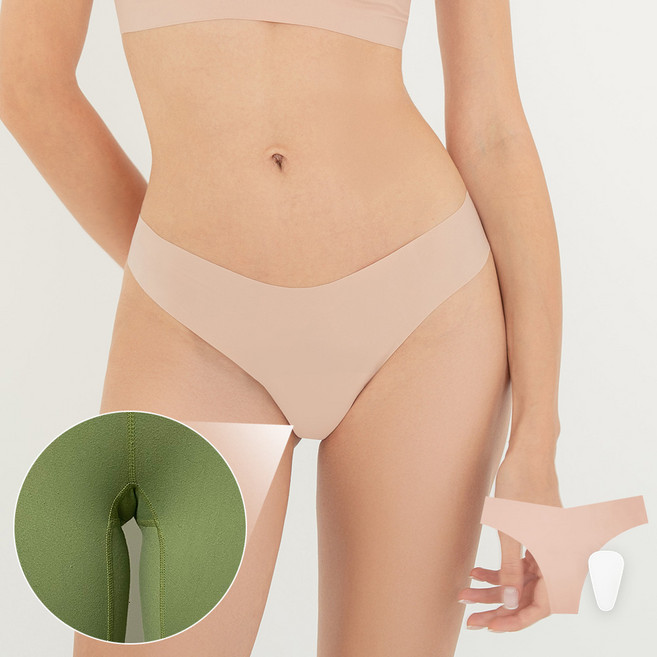 리플러츠 톤온톤 보정 심리스 티팬티 무봉제 레깅스팬티 Y존부각 요가팬티 필라테스 여성팬티