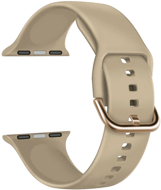 Apple Watch 10 Ultra 2 실리콘 스트랩 iWatch9 스트랩 Apple Watch 솔리드 컬러 스트랩에 적용 가능, 5# 밀크티 S1042/41/40/38