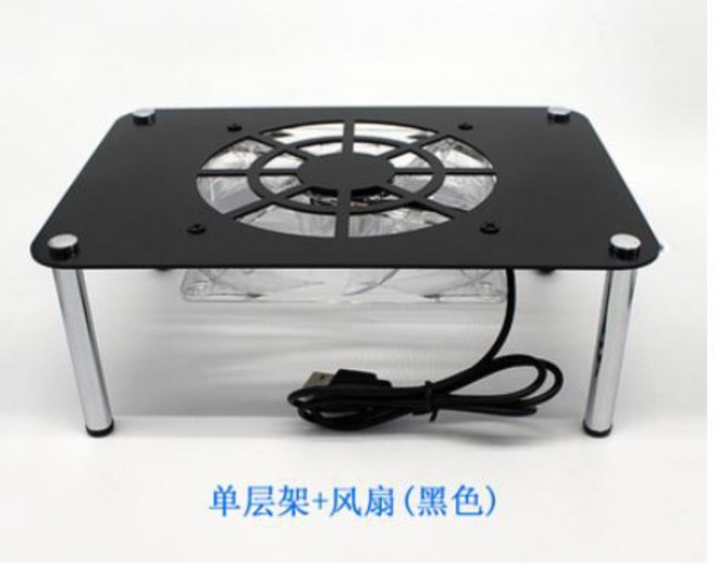 鋁材 路由器 散熱架 附發票 無線分享器 散熱風扇 小烏龜 ATU-R, 1個, 單層