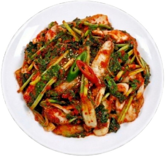 전라도 국내산 갓담은 맛있는 얼갈이열무김치, 2kg, 1개