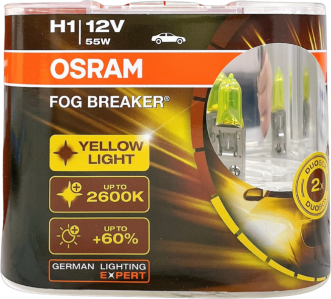 OSRAM FOG BREAKER 鹵素燈泡 2600K, 1個, H1