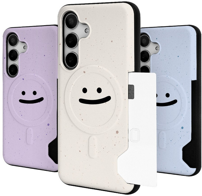 테라조 이모지 맥세이프 슬라이드 카드수납 범퍼 케이스