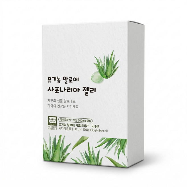 유기농 알로에 사포나리아 젤리30g 10개입 4개, 30g, 4박스