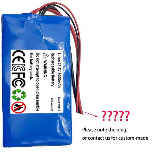 18650 리튬 이온 배터리 팩 7S1P 24V 29.4V 9800mAh Bluetooth 오디오 의료용 헤드라이트 모니터링 + 충전, 11 T plug