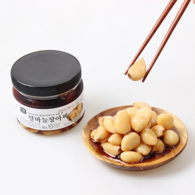 토종원 순창성가정식품 알 마늘 절임 장아찌 350g