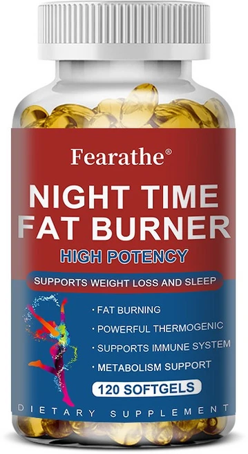 야간 지방 연소 - 높은 효능 체중 감소 및 수면 지원 신진대사 지방 연소 빠른 체중 감소 면역 체계 건강 강화 남성과 여성에게 적합, 120정, 1개 - 쿠팡