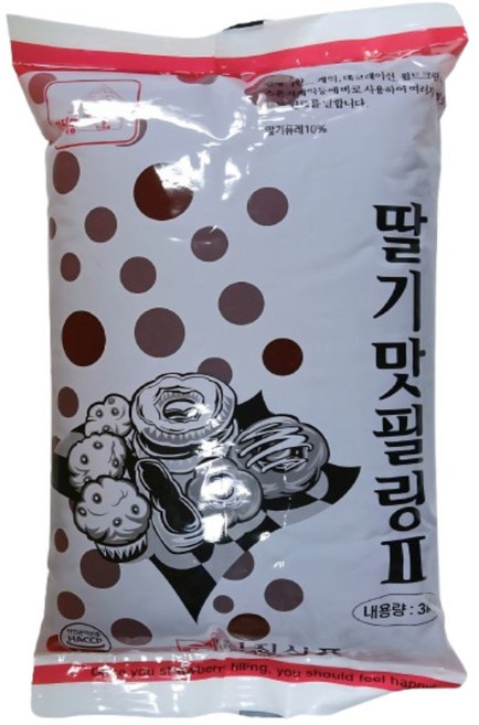 신진식품 도너츠용 딸기맛 필링B, 3kg, 1개