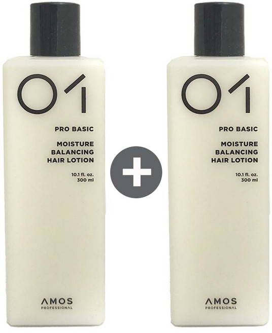 [리뉴얼]아모스 모이스처 밸런싱 헤어로션 300ml 1+1, 2개