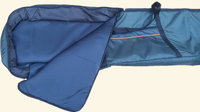 가야금케이스 거문고 수납 보관 어깨끈 하드, D. 163 cm 블루 모델 진한 녹색, 1개