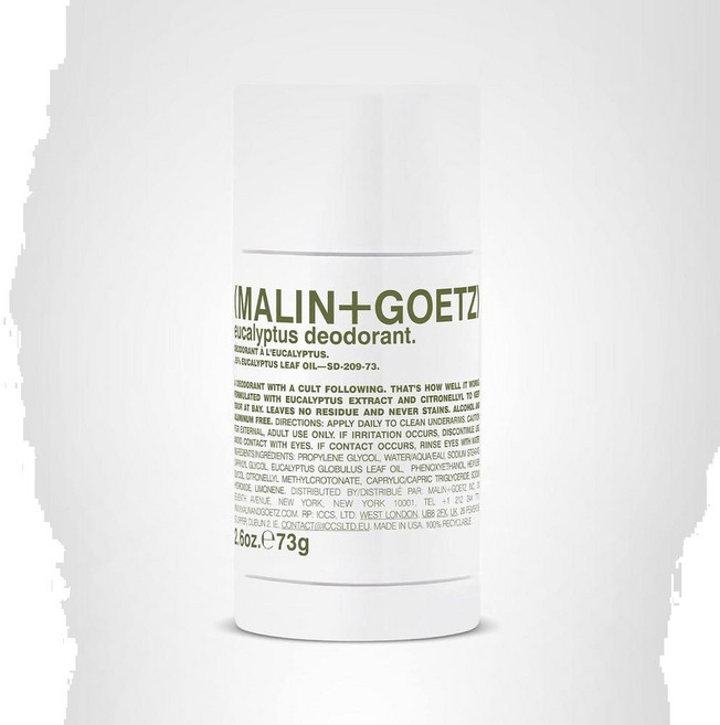 MALIN+GOETZ Deodorant Eucalyptus Bergamot Otto Scents 말린앤고에츠 데오도란트 유칼립투스 베르가못 오토 향, 4개, 74g