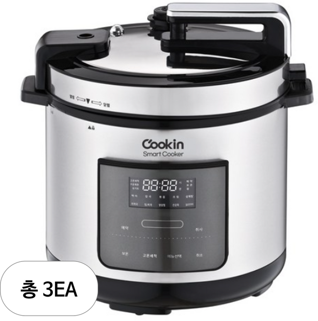 키친플라워 쿠킨 스마트 압력 쿠커 6.0L, KEP-ZH1200