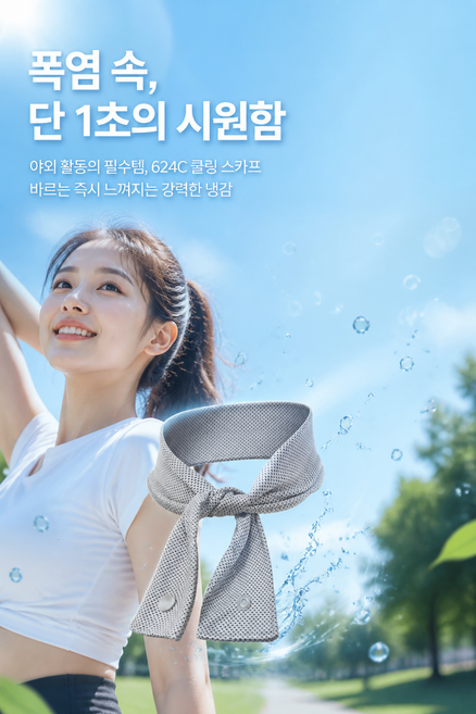 624C 쿨링 스카프 야외용 스포츠 넥워머, 그레이, 1개