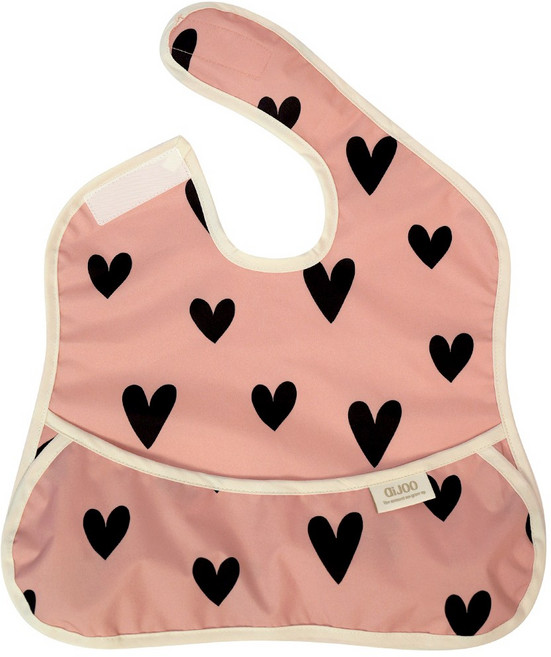 아이주 링크빕 자기주도 이유식 턱받이 방수 턱받이 이유식 초기 중기 후기, 1개, 나시링크빕 핑크하트, 1개입